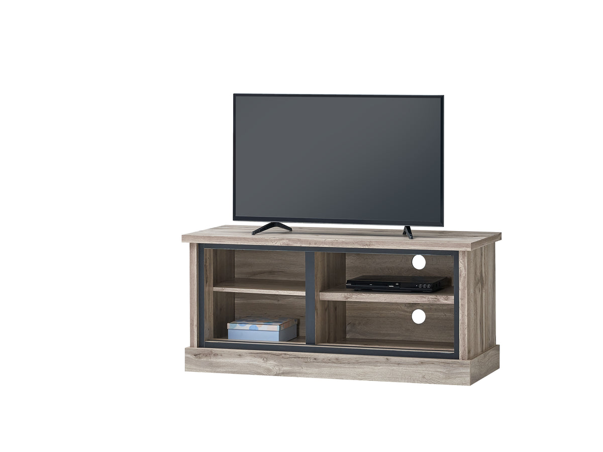 Alina tv-meubel – 120 cm – open met zicht op de binnenindeling