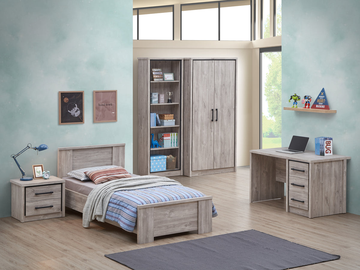 Andreas kleerkast – 100 cm – 2 deuren – gecombineerd in een interieur