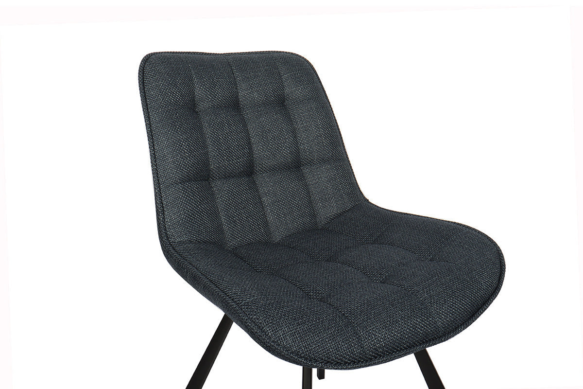 Stoel Ariba Stof Donkerblauw – aanzicht 6