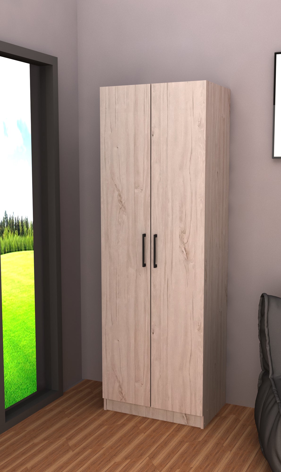 Bergkast white oak – 60 cm – 2 deuren – productaanzicht