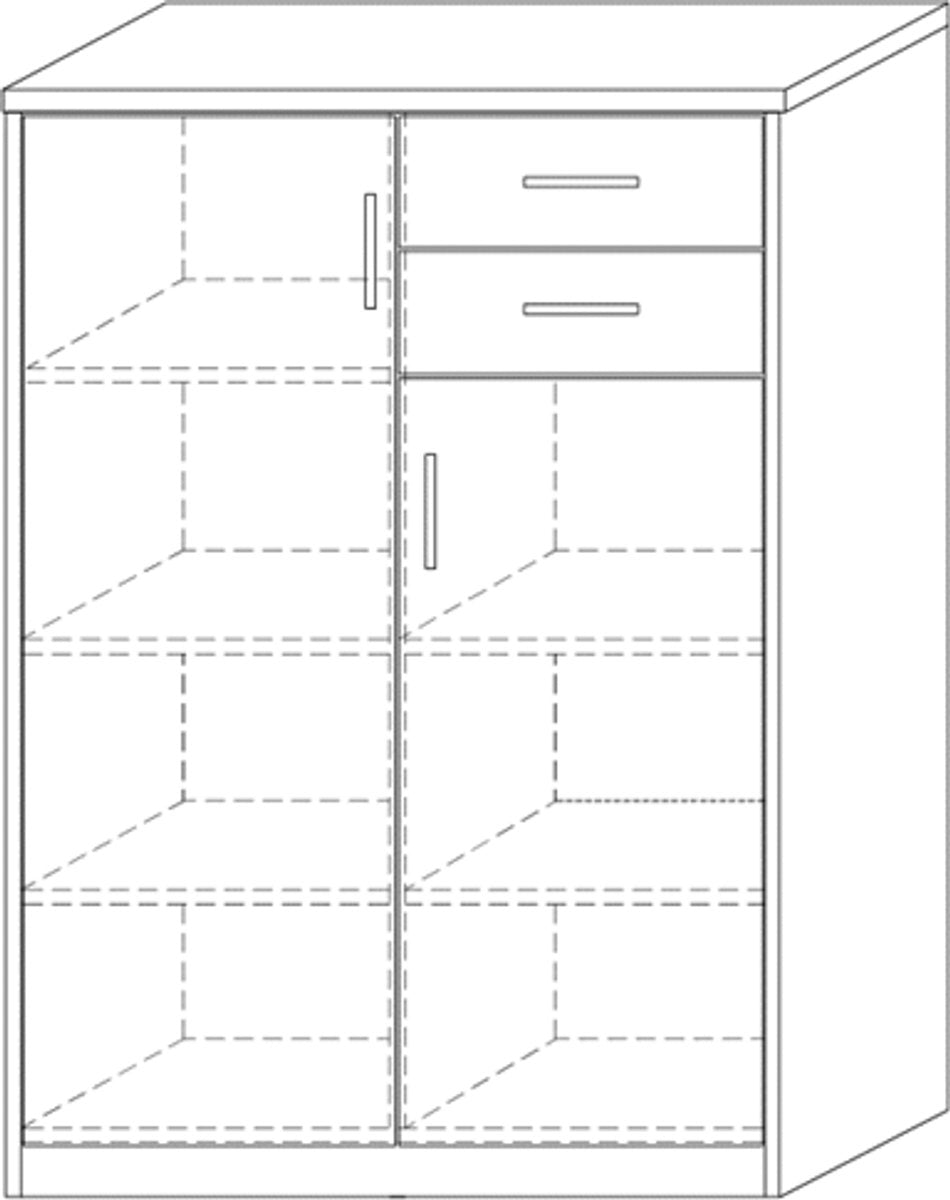 Commode Spacio - indeling