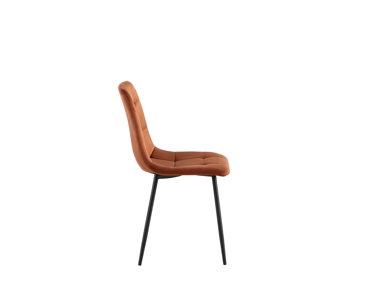 Eetkamerstoel S270 – copper – zijaanzicht