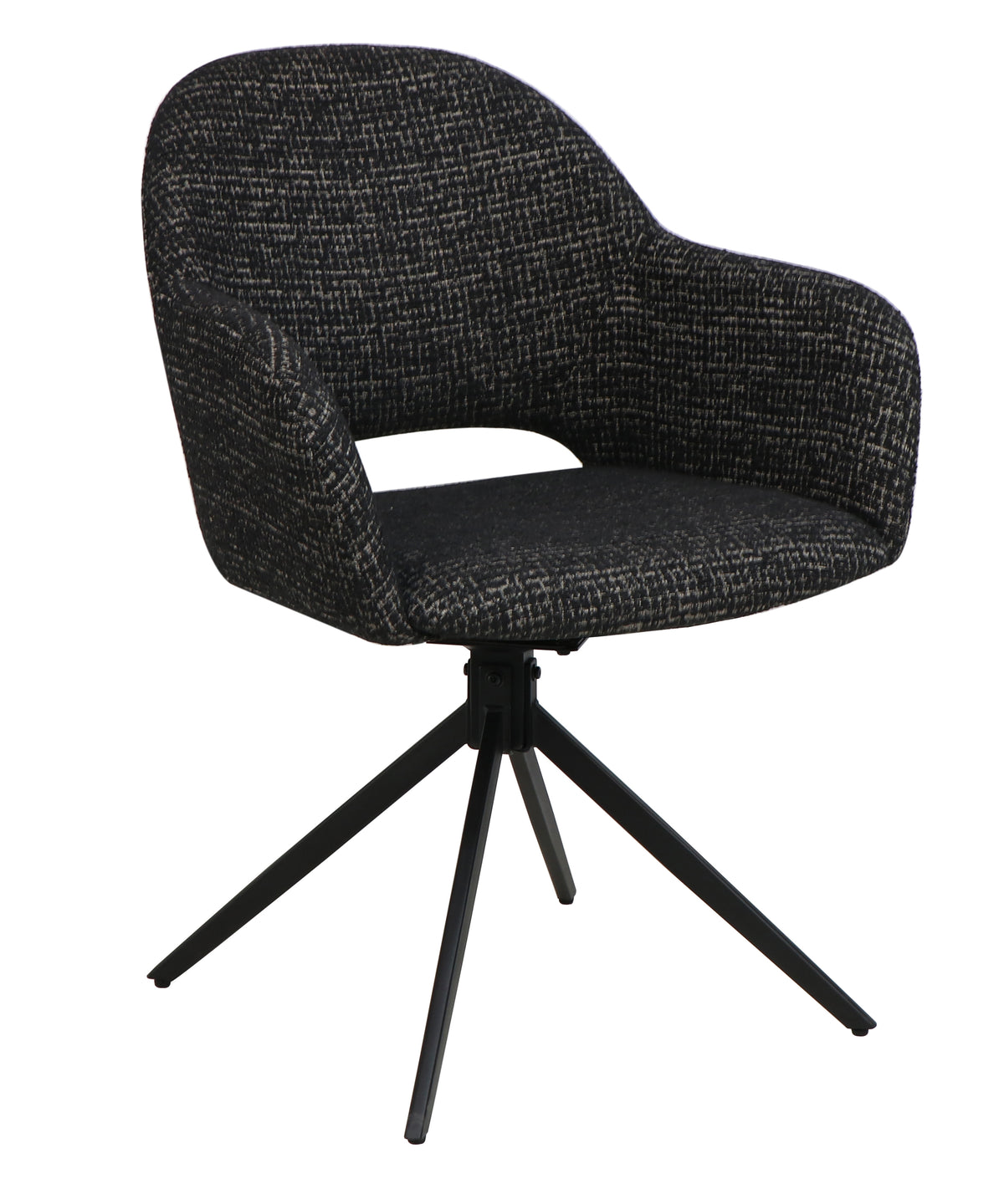Eetkamerstoel S300 – zwart – vooraanzicht