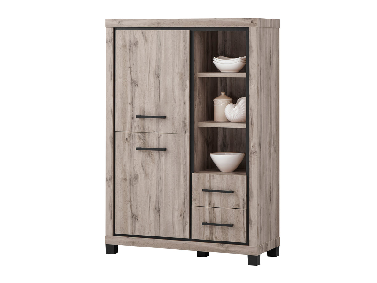 Elegance barkast – 114 cm – met LED – vooraanzicht