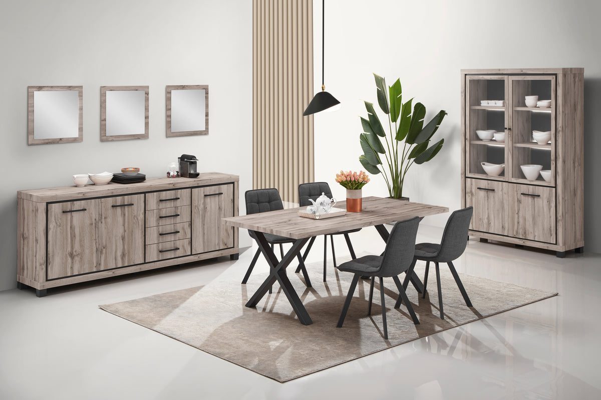 Elegance eettafel rechthoekig – 190 cm – X- of U-poot – gecombineerd in een interieur