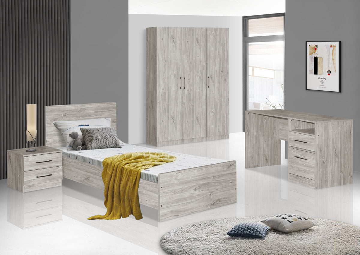 Elmo kleerkast – 120 cm – 3 deuren – gecombineerd in een interieur
