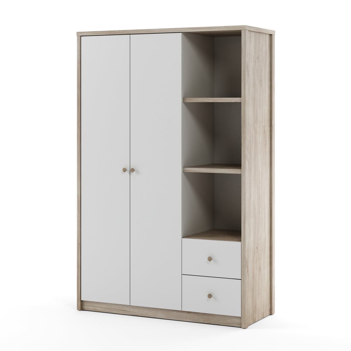 Eva kleerkast – 135 cm – 2 deuren – vooraanzicht