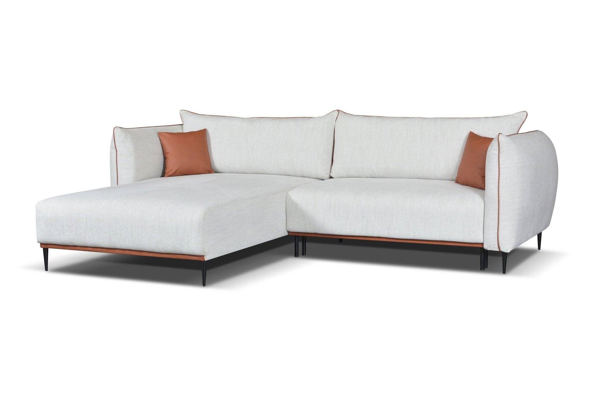 Hoeksalon met slaapfunctie Toscane - Extra brede longchair - Salon - Meubelen Robbrecht