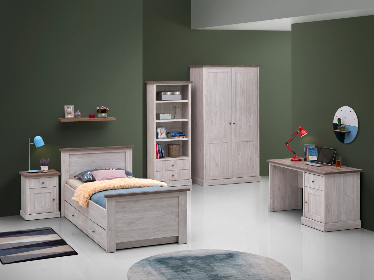 Johan kleerkast – 118 cm – 2 deuren – gecombineerd in een interieur
