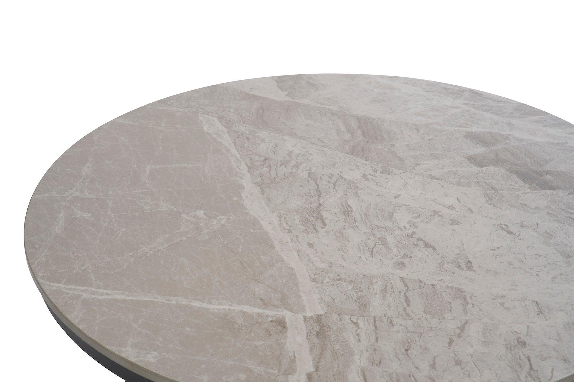 Keramische Salontafel Set van 2 rond - Grijs - Salontafel - Meubelen Robbrecht