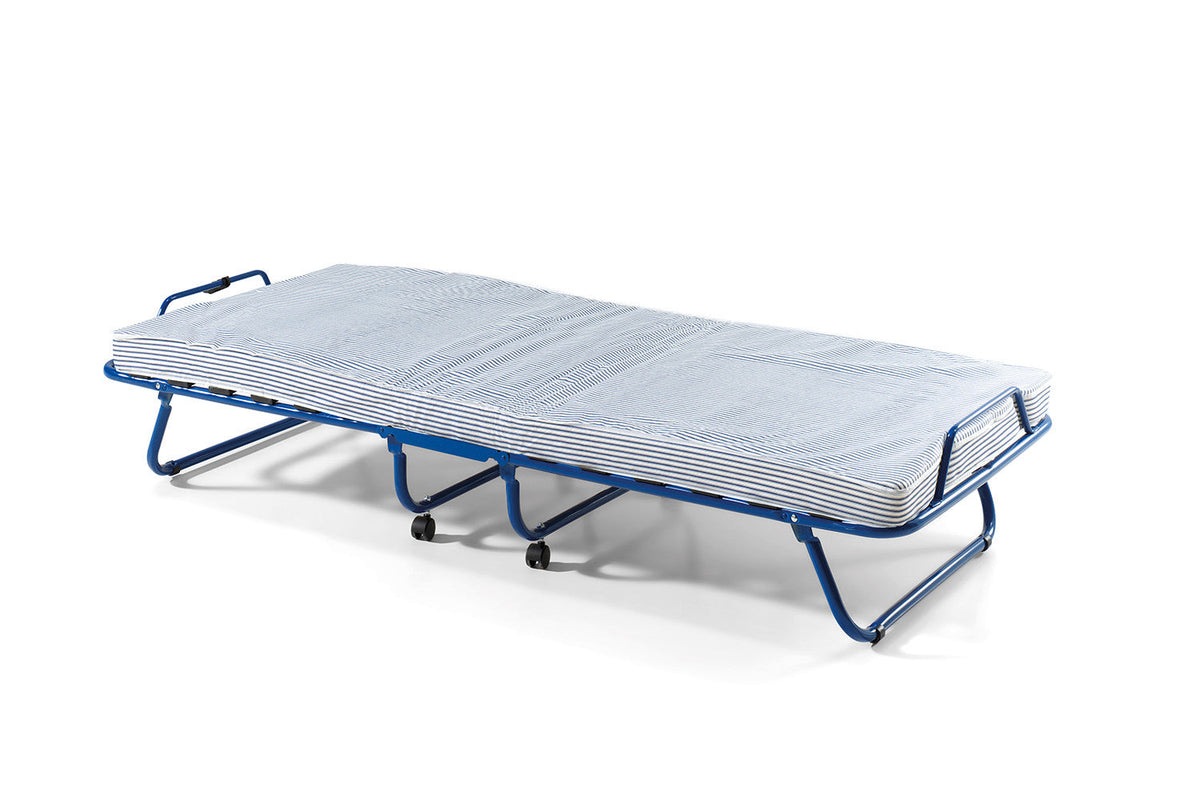 Volledig uitgeklapt plooibed met inbegrepen matras