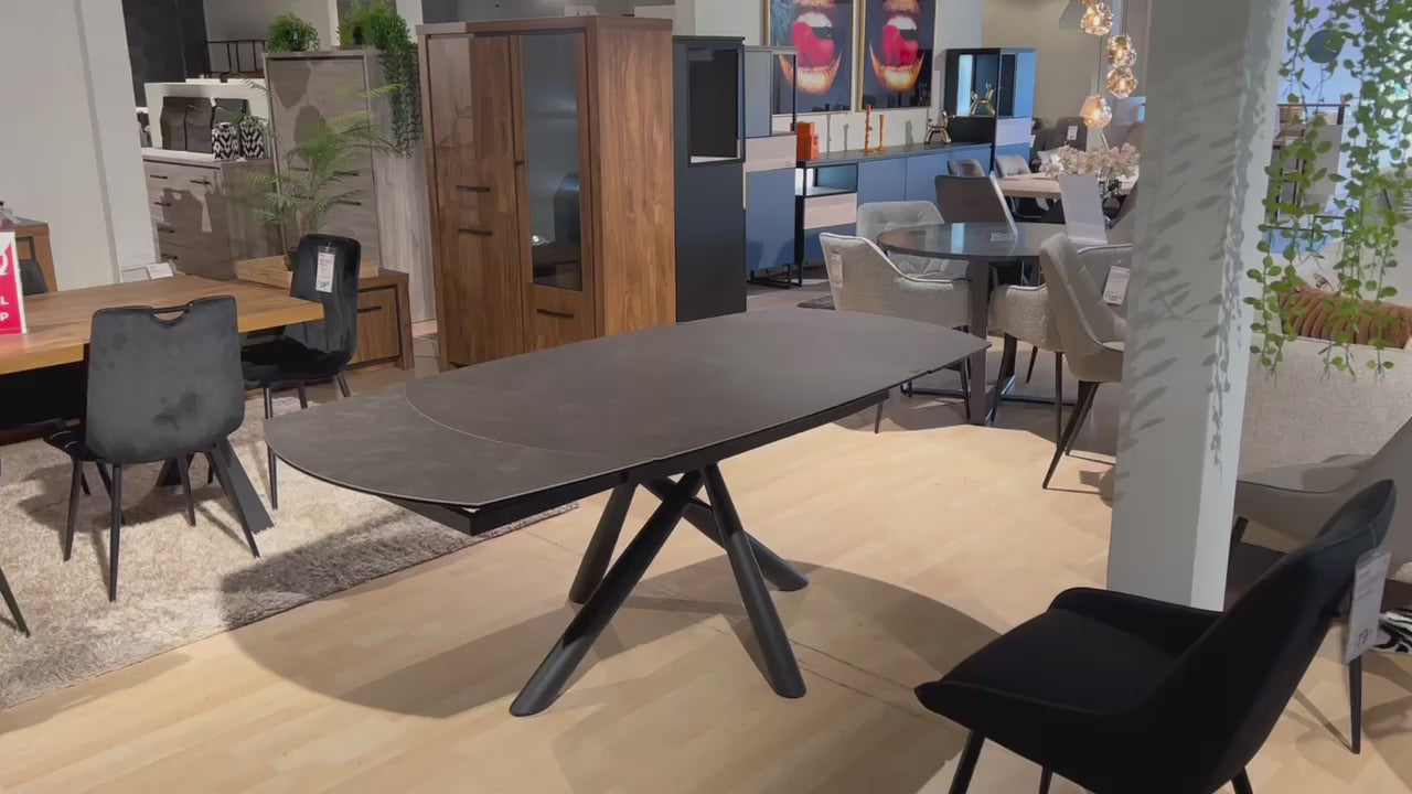 Laad video: Uitschuifbaar keramische tafel - Antraciet