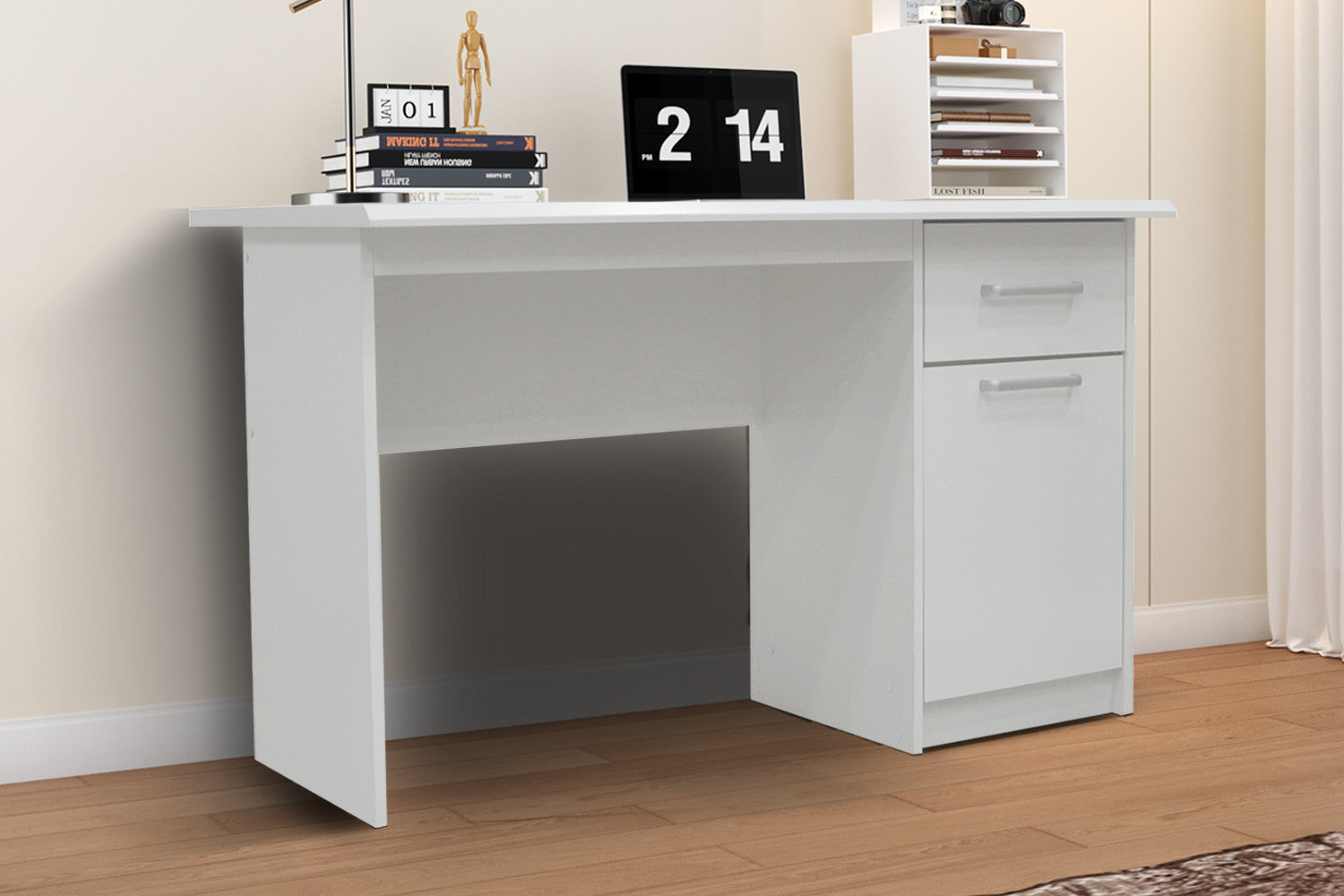 Bureau 'Milou' 1 lade 1 deur Wit – Rousseau 1285-1