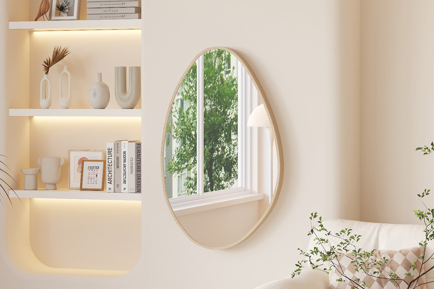 Spiegel 'Rana' 80x50 Oude eik – Rousseau 1404-1