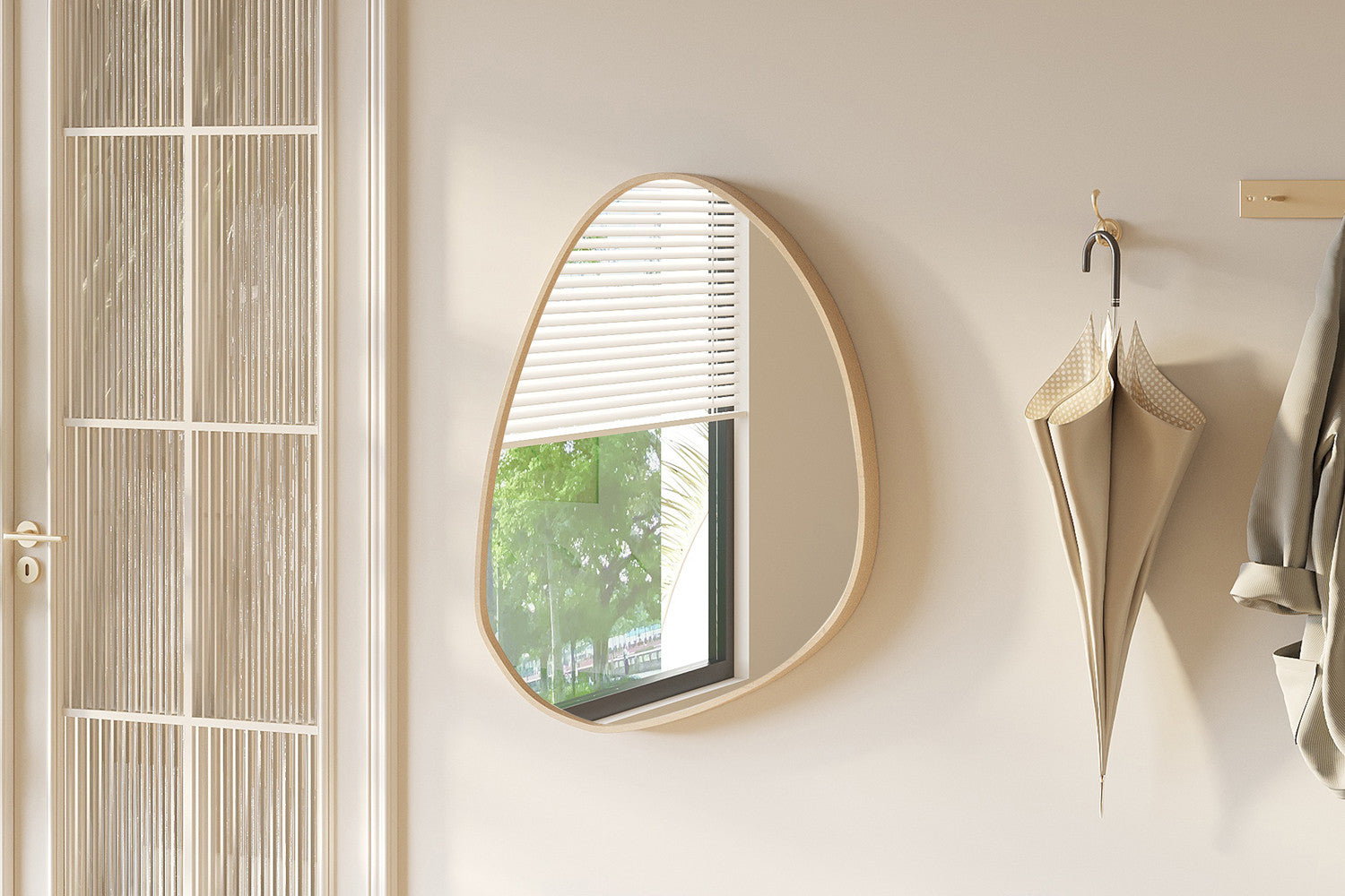 Spiegel 'Roza' 80x60 Oude eik – Rousseau 1405-1
