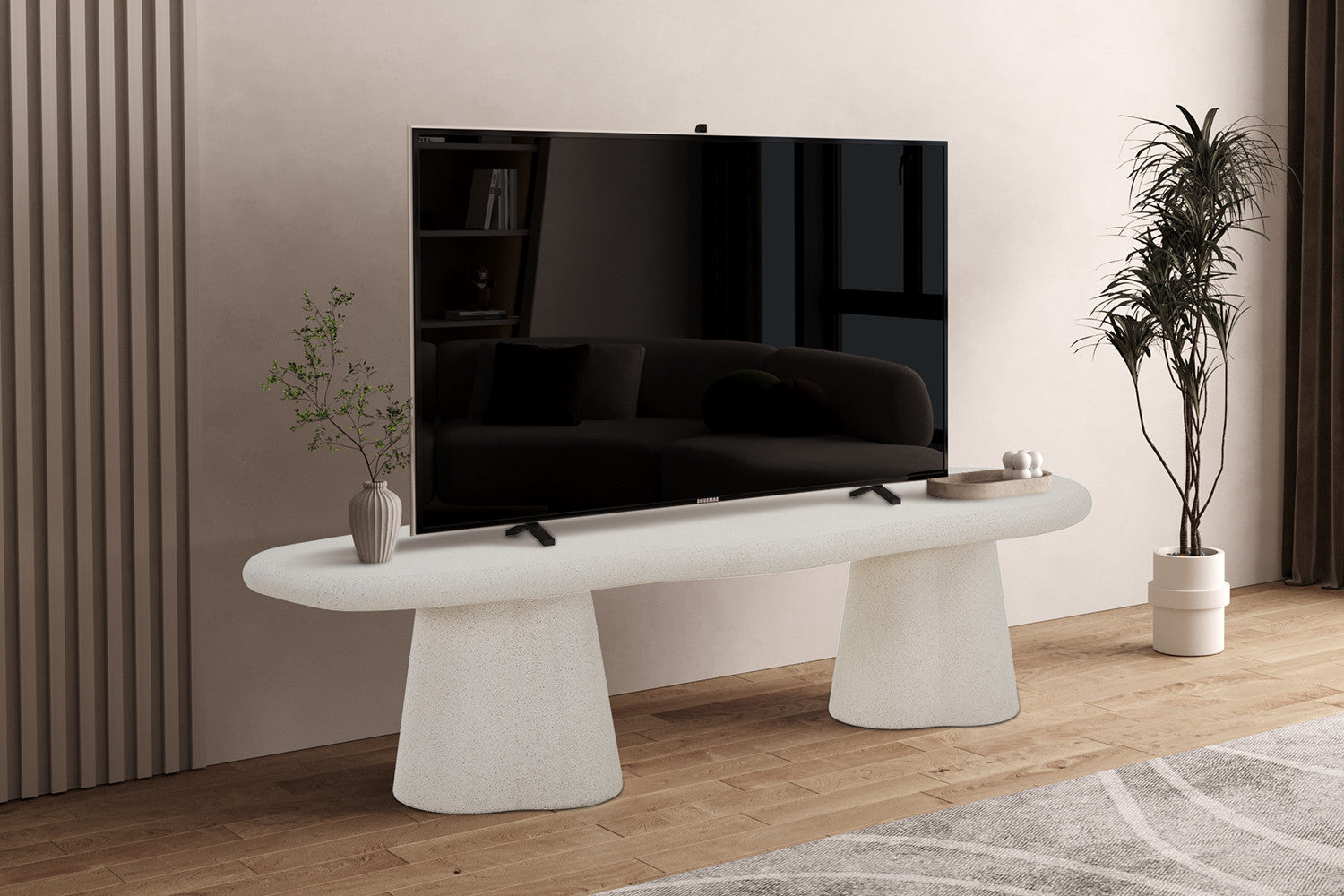 Tv-meubel Faro 160 cm Organisch Cement