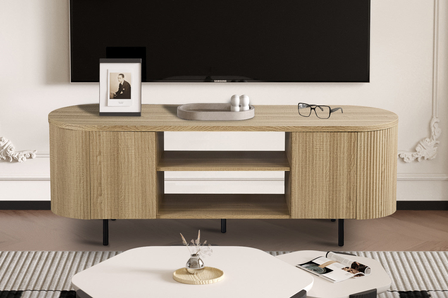 TV meubel Lagos 160 cm Decor Eik Naturel