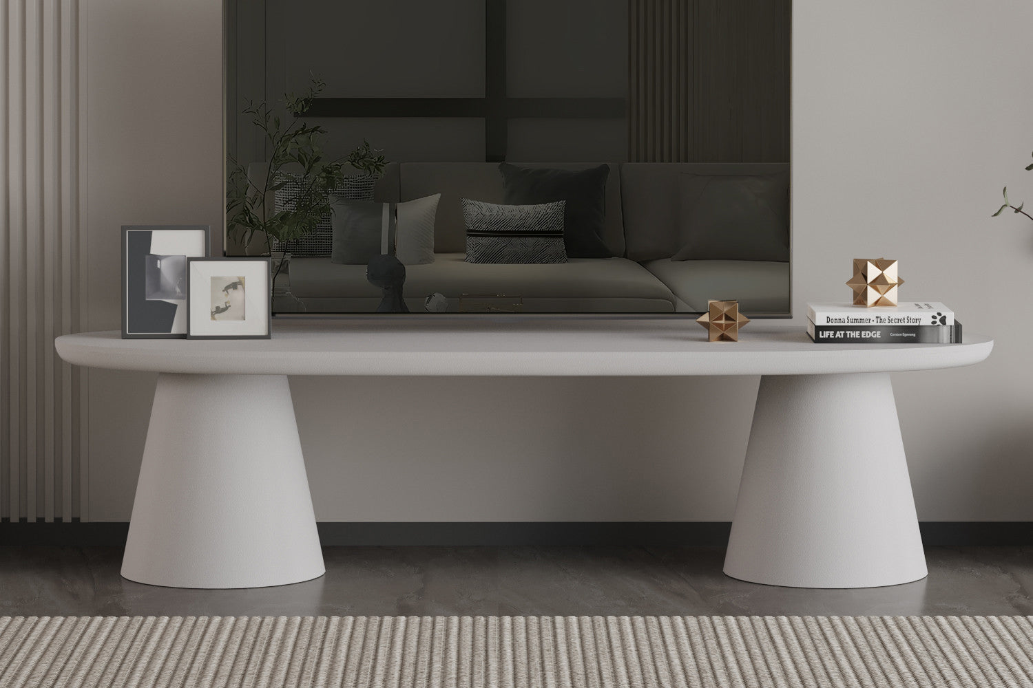Tv-meubel Tavira 160 cm Cement Ecru