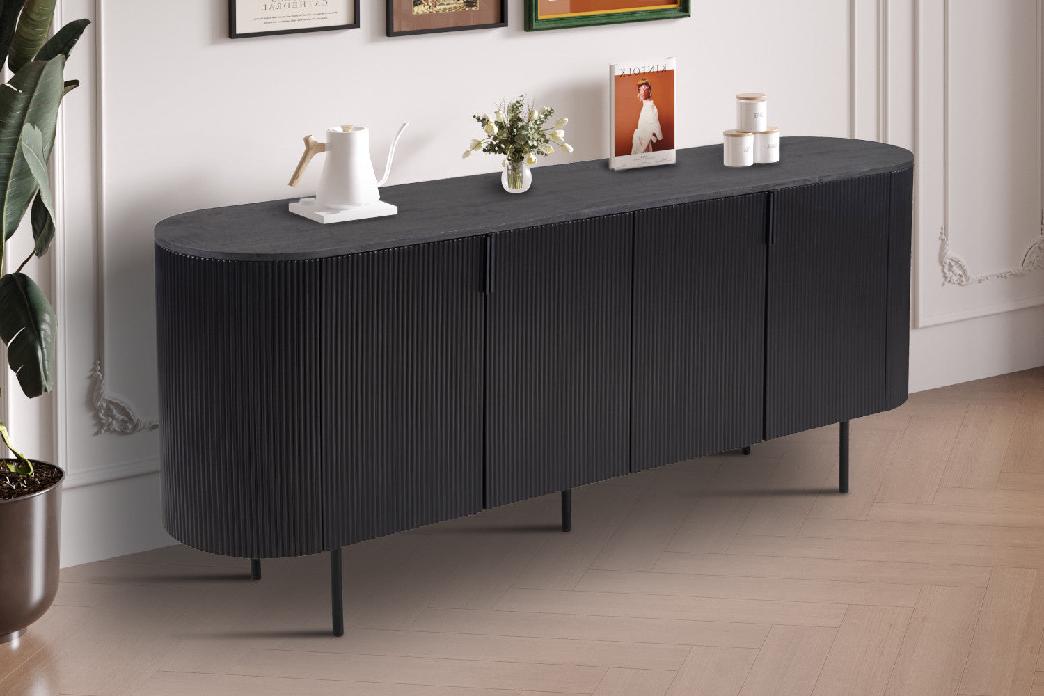 Dressoir 'Lagos' 200 cm Decor Donkerbruin – Rousseau 2605