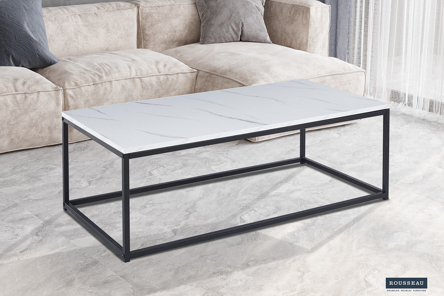 Salontafel 'Dallas' Decor Marmer Wit – Rousseau 3075-4