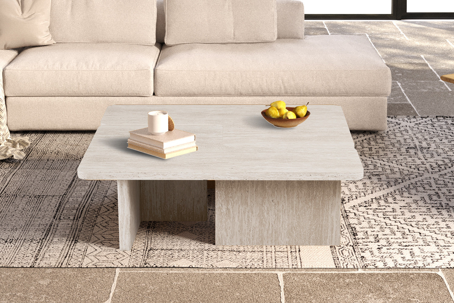 Salontafel Arallo Decor Travertin Beige
