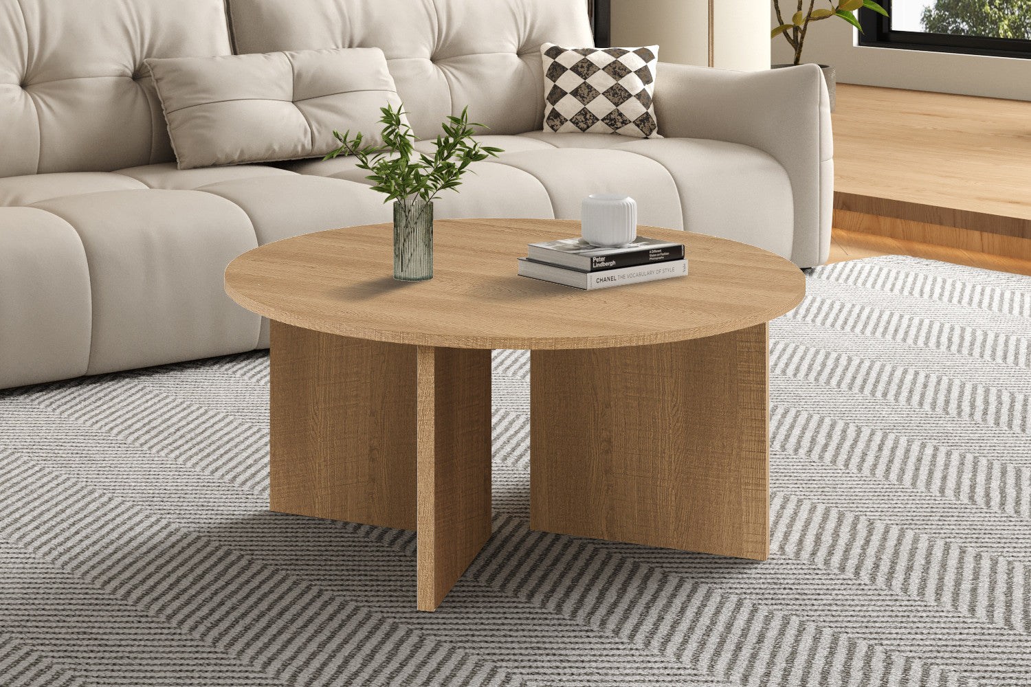 Salontafel Drasir Rond Decor Eik Naturel