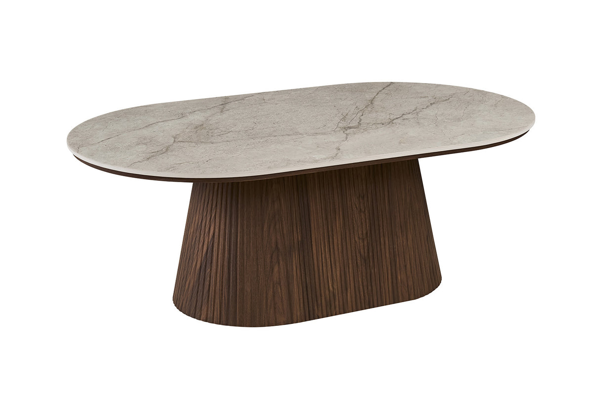 Salontafel Vigo 120 cm Decor Donkere Eik Beige – breedte 120 cm, diepte 70 cm en hoogte 44 cm – aanzicht 4