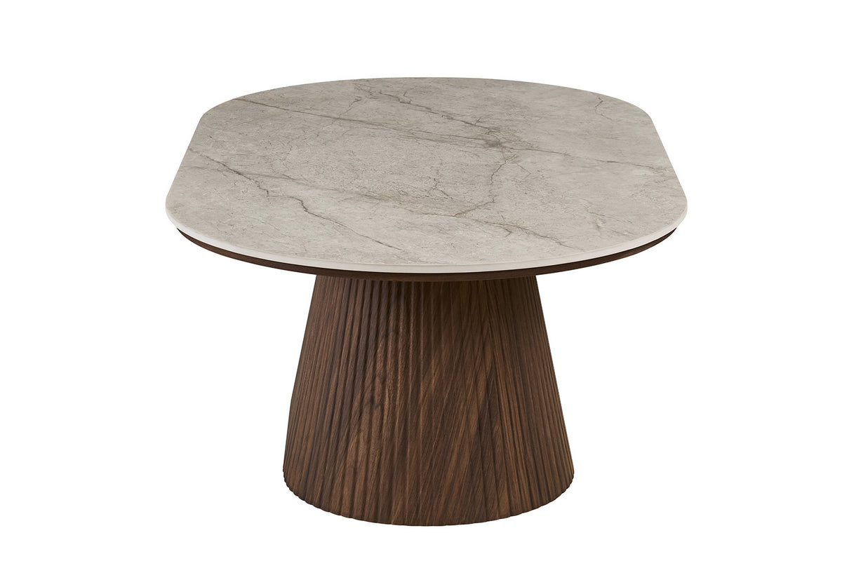 Salontafel Vigo 120 cm Decor Donkere Eik Beige – breedte 120 cm, diepte 70 cm en hoogte 44 cm – aanzicht 5