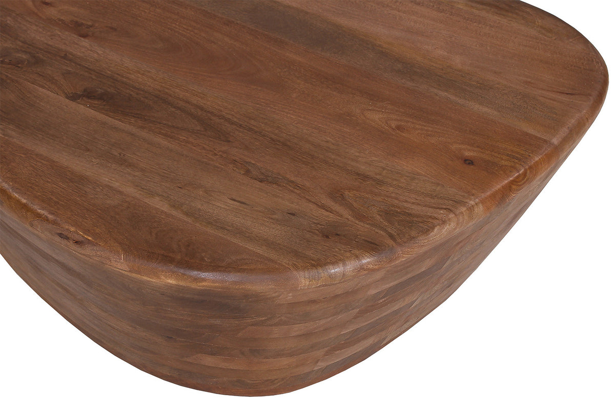Salontafel Evan Mango hout Lichtbruin – breedte 107 cm, diepte 78 cm en hoogte 30 cm – aanzicht 5