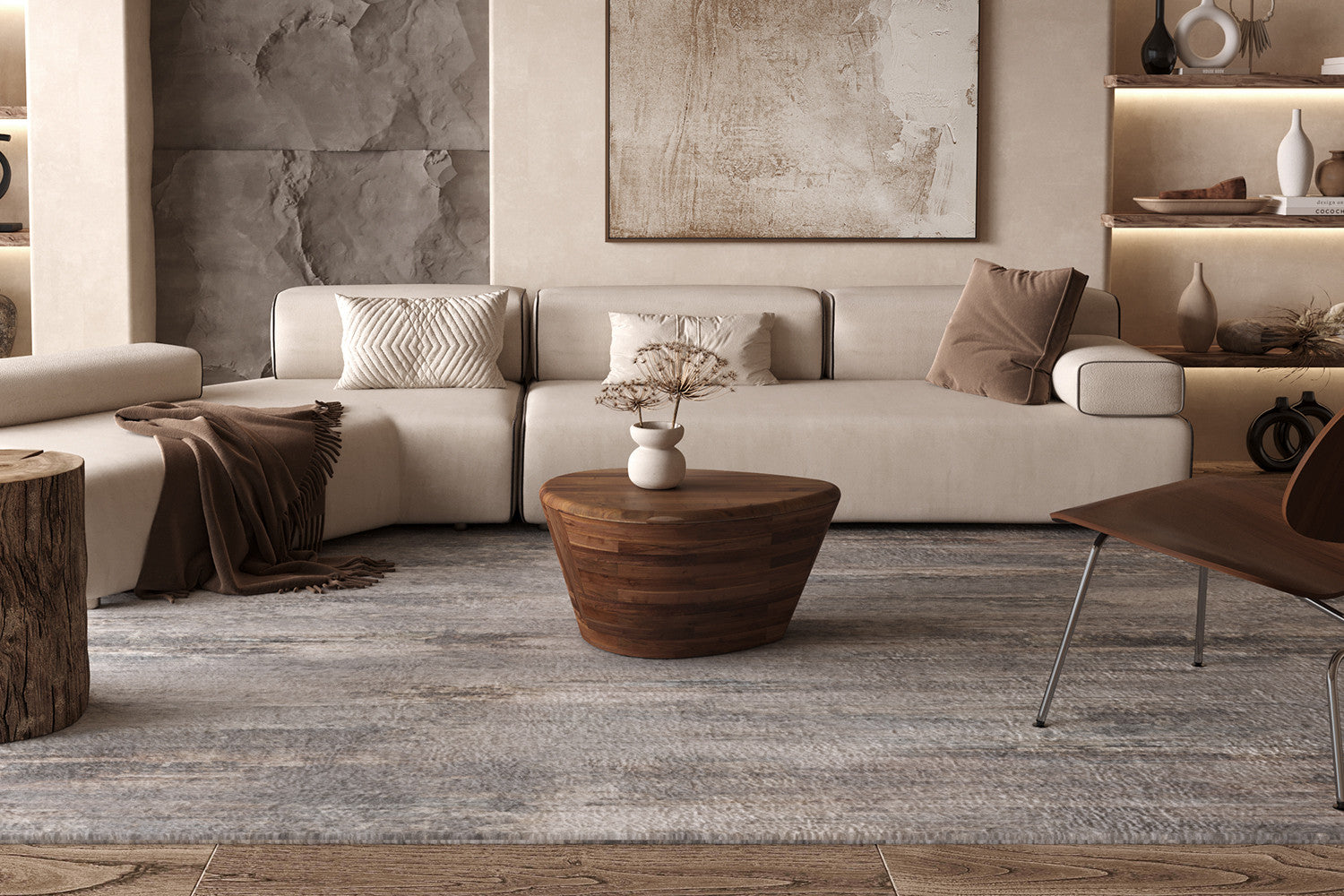 Salontafel 'Matteo' Mango hout Lichtbruin - afbeelding 2