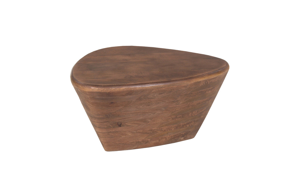 Salontafel Matteo Mango hout Lichtbruin – breedte 70 cm, diepte 53 cm en hoogte 35 cm – aanzicht 4
