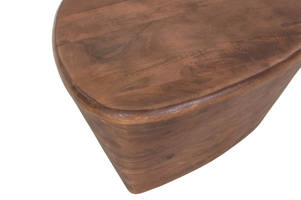 Salontafel Matteo Mango hout Lichtbruin – breedte 70 cm, diepte 53 cm en hoogte 35 cm – aanzicht 5