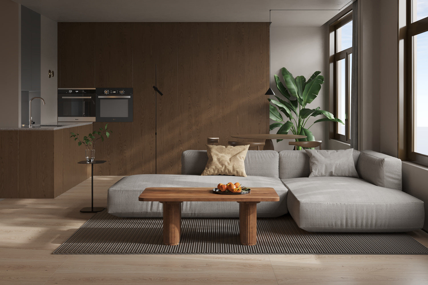 Salontafel 'Jean' Mango hout Lichtbruin - afbeelding 2