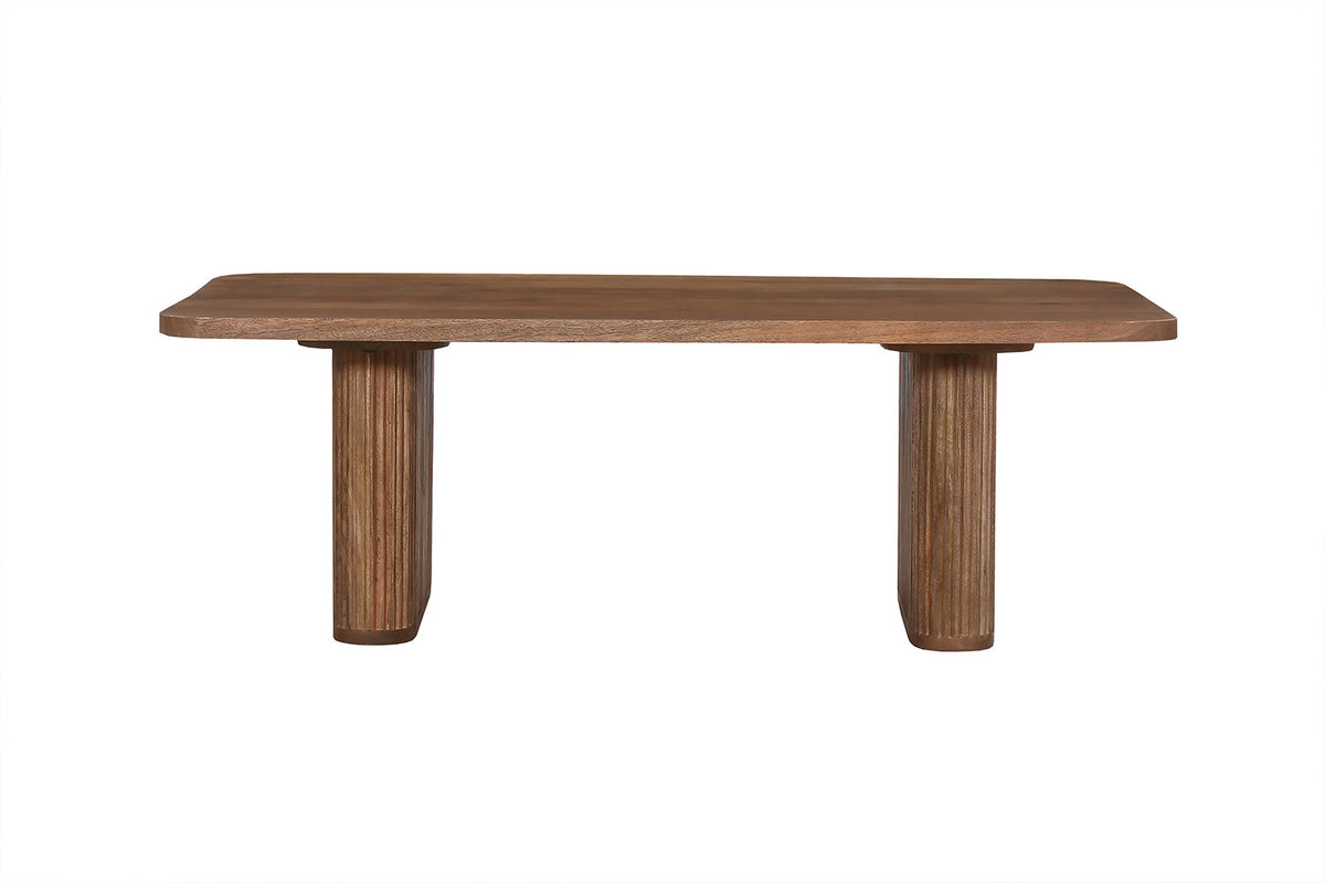 Salontafel Jean Mango hout Lichtbruin – breedte 120 cm, diepte 60 cm en hoogte 40 cm – aanzicht 3
