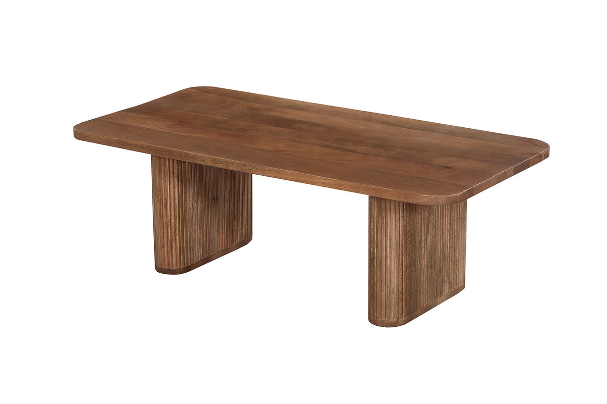 Salontafel Jean Mango hout Lichtbruin – breedte 120 cm, diepte 60 cm en hoogte 40 cm – aanzicht 4