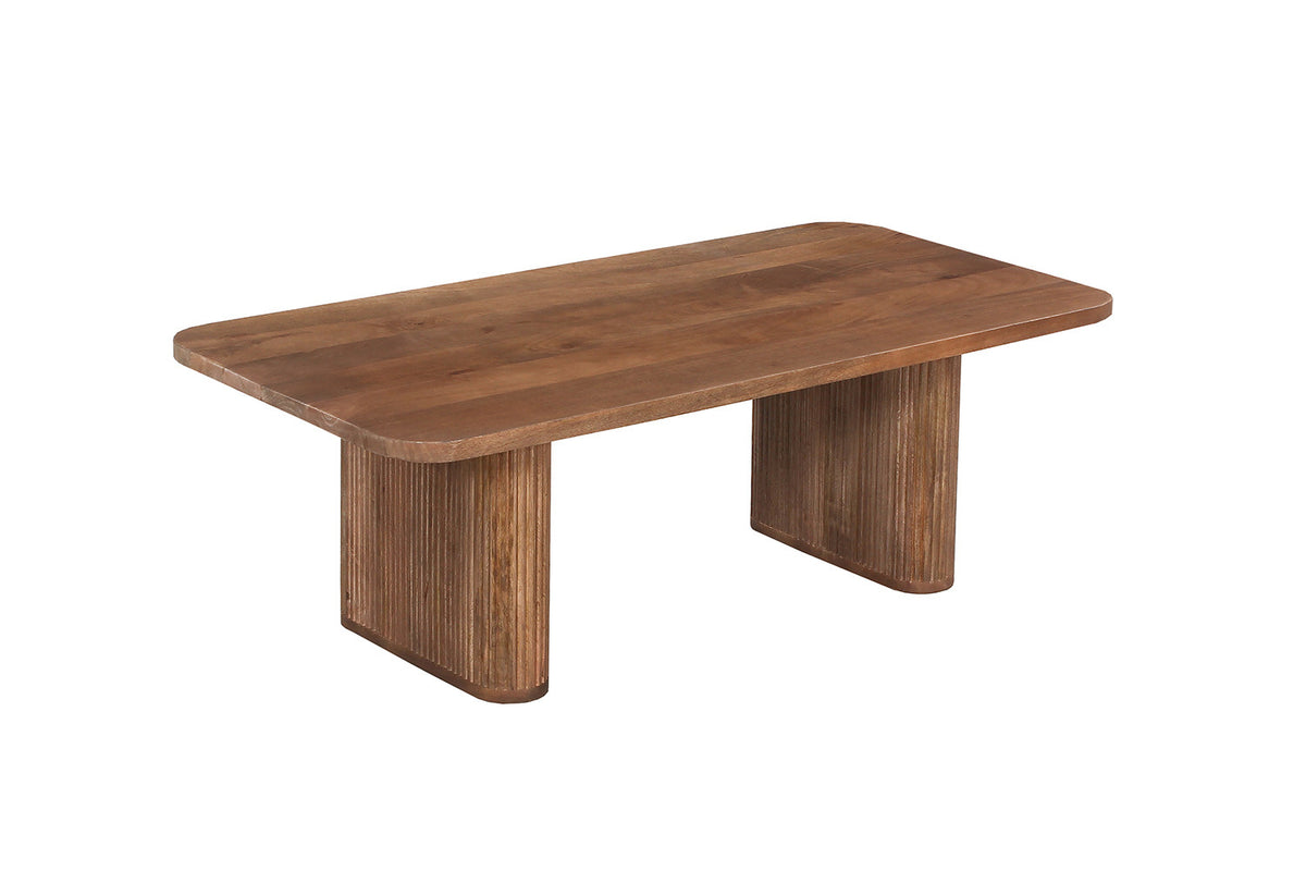Salontafel Jean Mango hout Lichtbruin – breedte 120 cm, diepte 60 cm en hoogte 40 cm – aanzicht 5