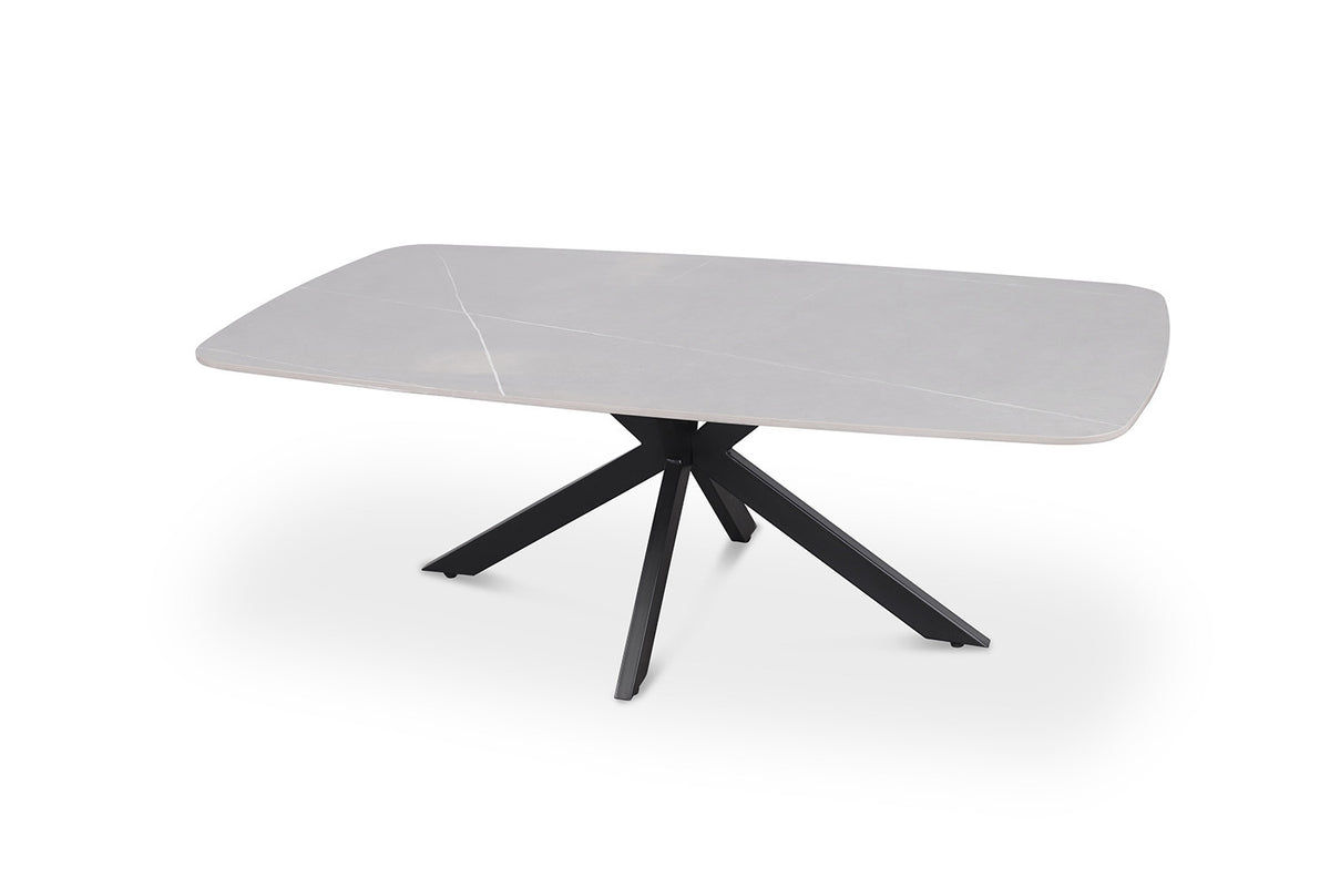 Salontafel Apollo 130 cm Deens Ovaal Steen Grijs – breedte 130 cm, diepte 70 cm en hoogte 45 cm – aanzicht 4