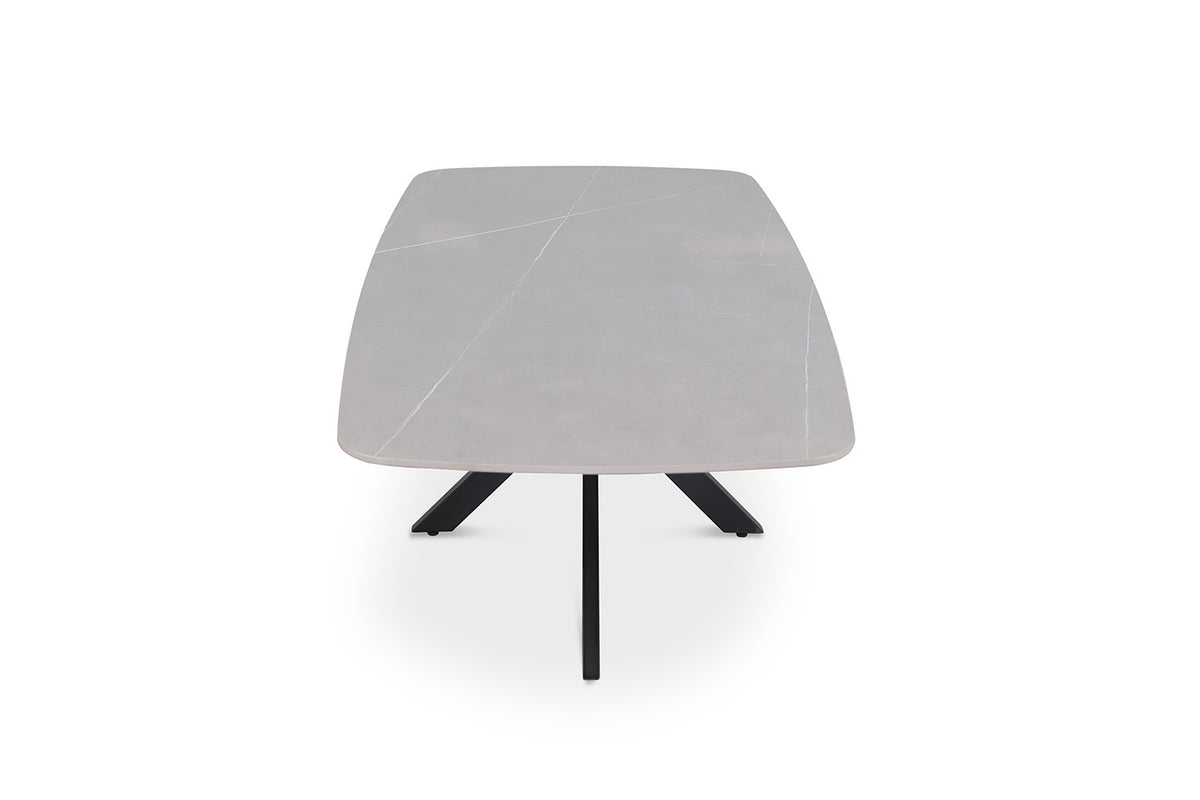 Salontafel Apollo 130 cm Deens Ovaal Steen Grijs – breedte 130 cm, diepte 70 cm en hoogte 45 cm – aanzicht 5