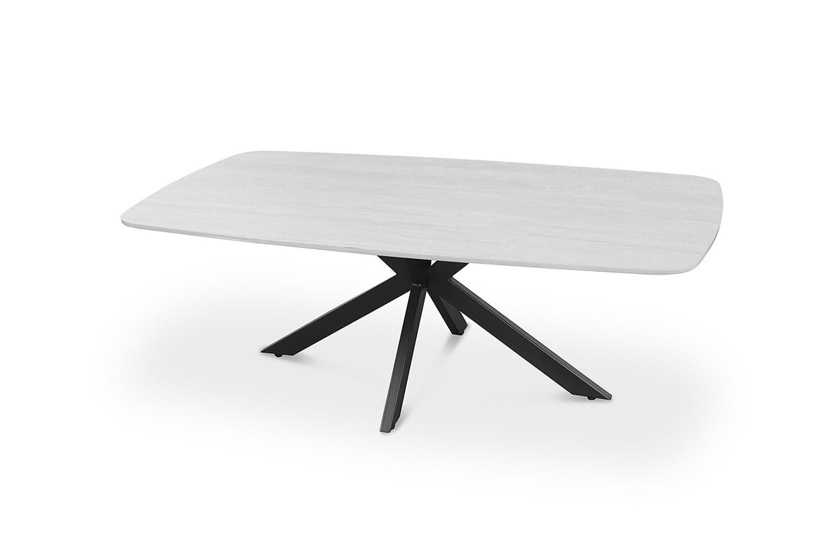 Salontafel Apollo 130 cm Deens Ovaal Steen Baroque Grijs – breedte 130 cm, diepte 70 cm en hoogte 45 cm – aanzicht 4