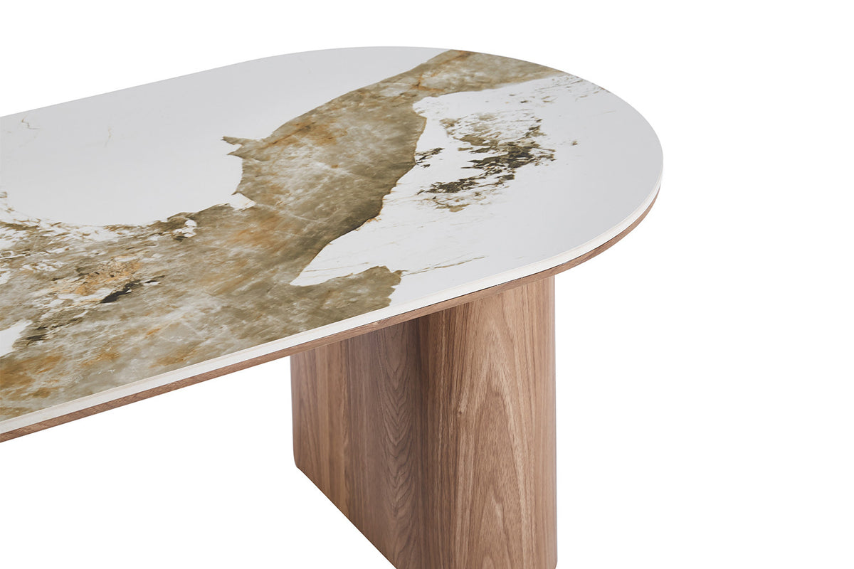 Salontafel Evora Glanzend Steen Pandora – breedte 120 cm, diepte 60 cm en hoogte 43 cm – aanzicht 5