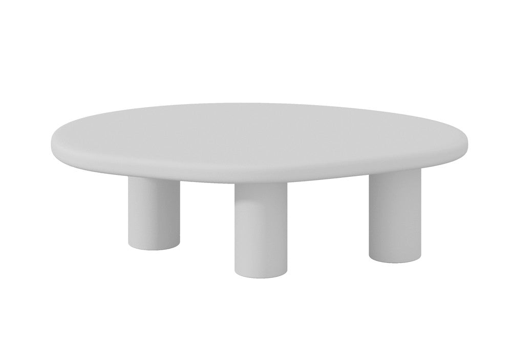 Salontafel Tavira 120 cm Cement Ecru – breedte 120 cm, diepte 70 cm en hoogte 40 cm – aanzicht 3