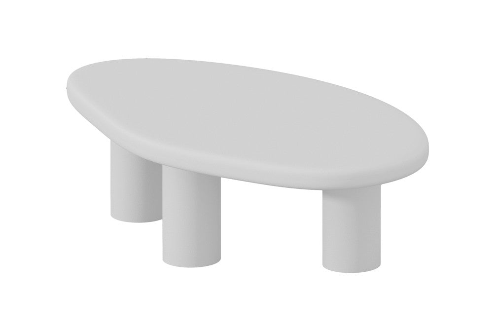 Salontafel Tavira 120 cm Cement Ecru – breedte 120 cm, diepte 70 cm en hoogte 40 cm – aanzicht 5