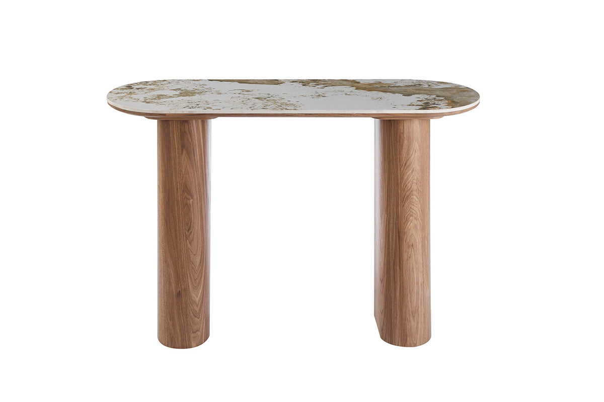 Console Evora Glanzend Steen Pandora – breedte 120 cm, diepte 40 cm en hoogte 76 cm – aanzicht 3