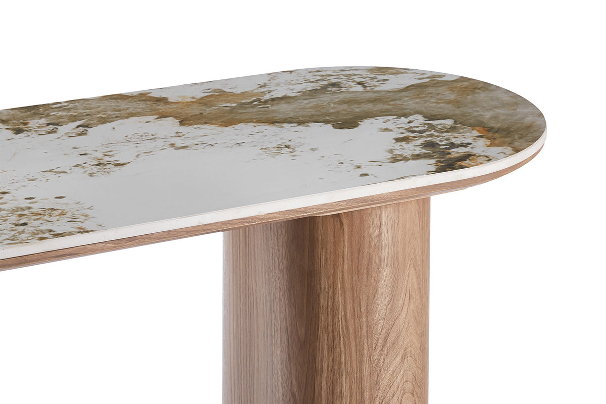 Console Evora Glanzend Steen Pandora – breedte 120 cm, diepte 40 cm en hoogte 76 cm – aanzicht 5