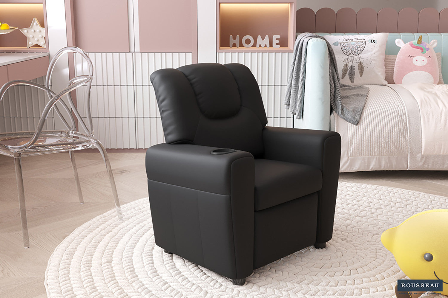 Mini-Relax Renée manueel verstelbaar PU Zwart