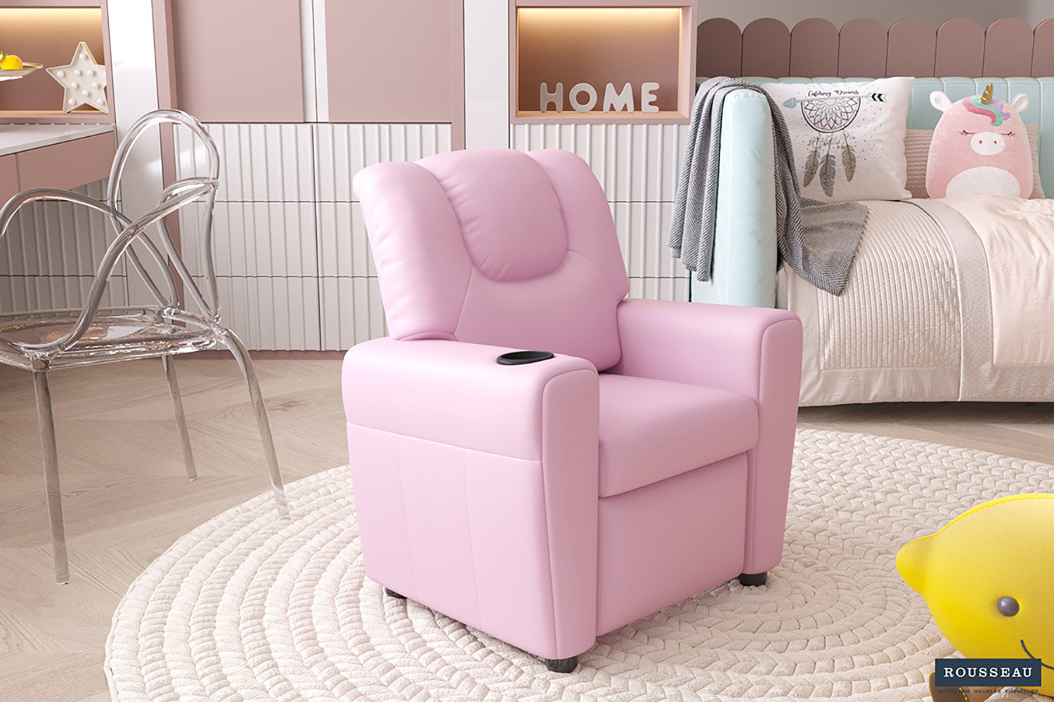 Mini-Relax 'Renée' manueel verstelbaar PU Roze – Rousseau 4400-5