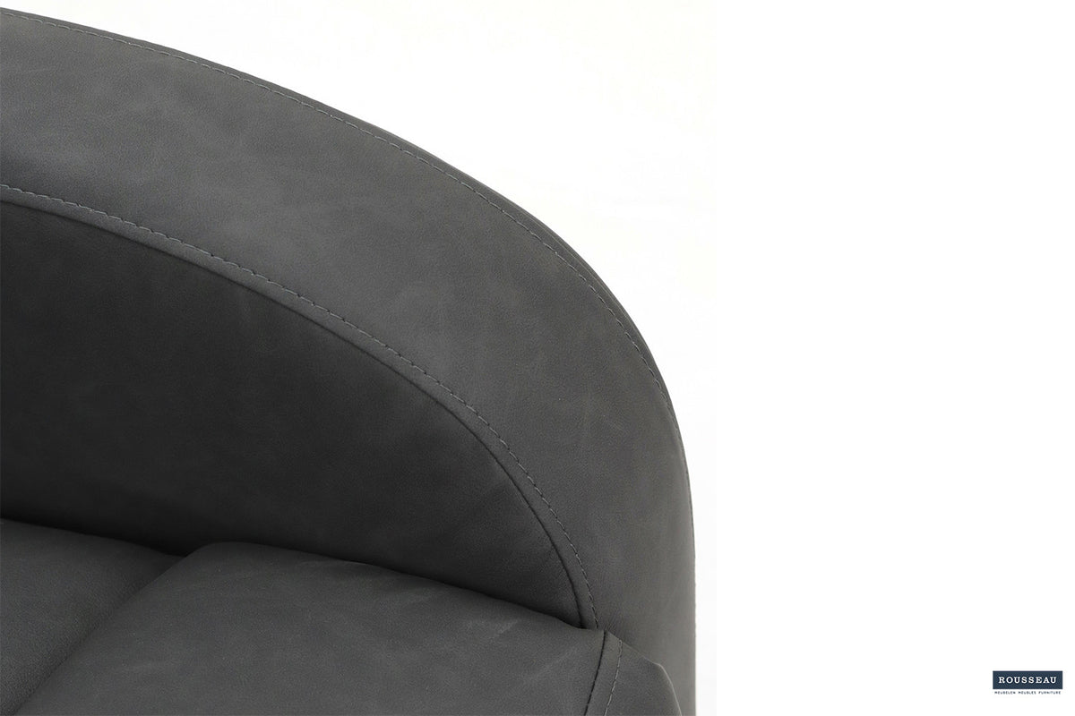 Relax France manueel verstelbaar PU Zwart – breedte 78 cm, diepte 90 cm en hoogte 105 cm – aanzicht 6