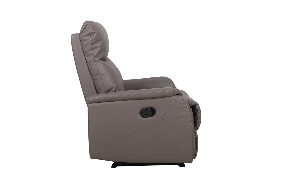 Relax Tokio manueel verstelbaar PU Taupe – breedte 76 cm en diepte 90 cm – aanzicht 4