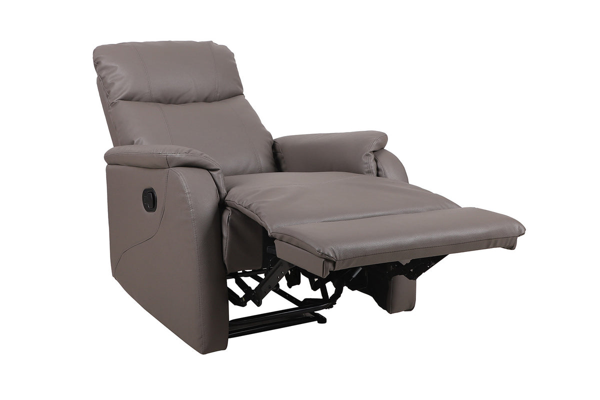 Relax Tokio manueel verstelbaar PU Taupe – breedte 76 cm en diepte 90 cm – aanzicht 5