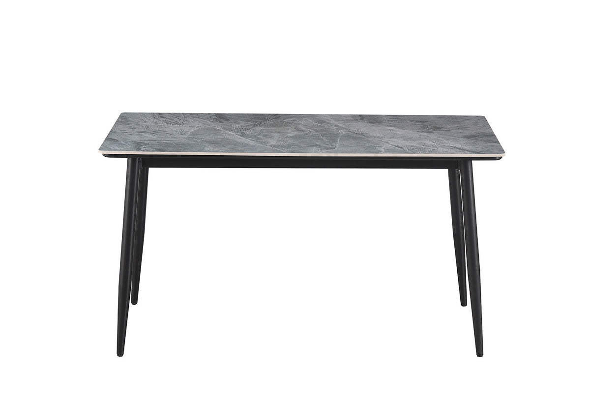 Tafel Kenzo 140 cm Rechthoekig Steen Grijs – breedte 140 cm, diepte 80 cm en hoogte 75 cm – aanzicht 6